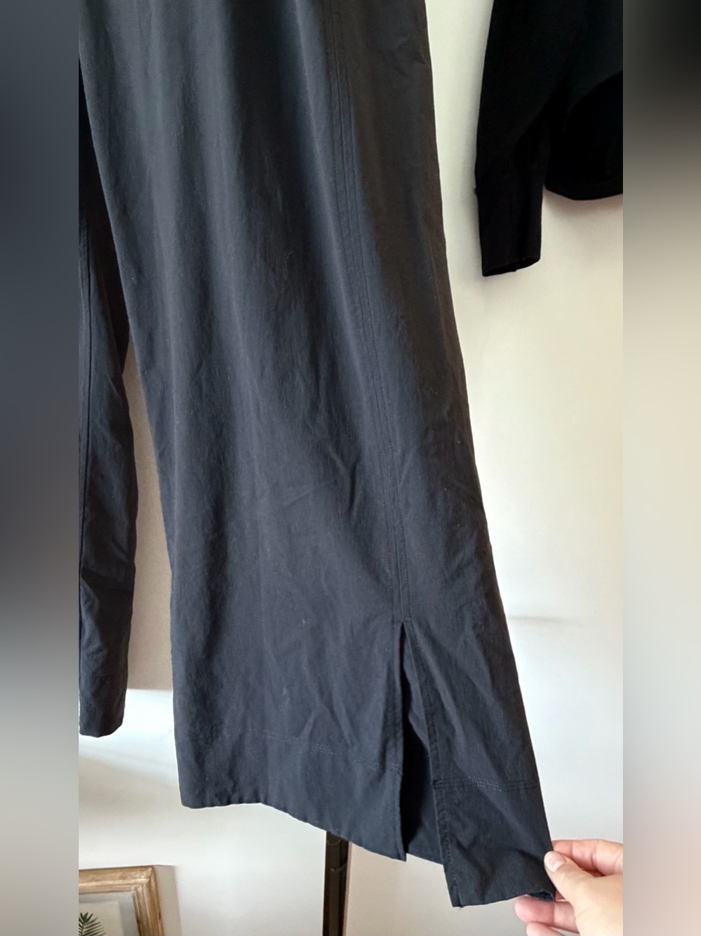 LULULEMON STRETCH WOVEN WIDE LEG HIGH RISE PANT SIZE XL BLACK - Picture 7 of 10
